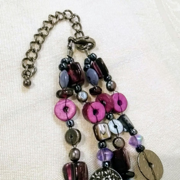 💎 Vintage Purple Boho Double Strand - Picture 6 of 7
